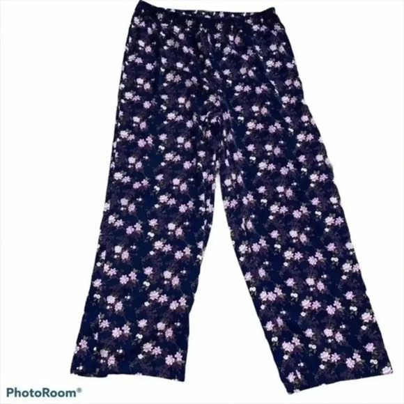 Banana Republic floral satin pajama pants - Picture 2 of 3